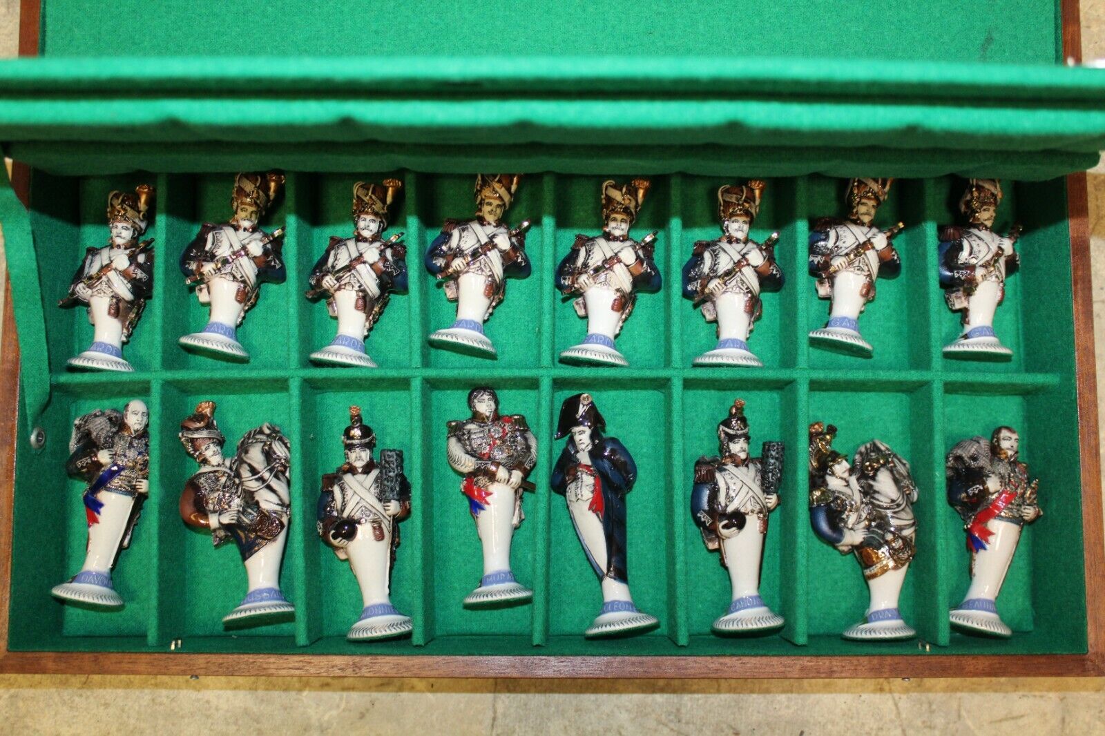 Exclusive porcelain chess set  'Borodino'. Designed by Leonid Golovko