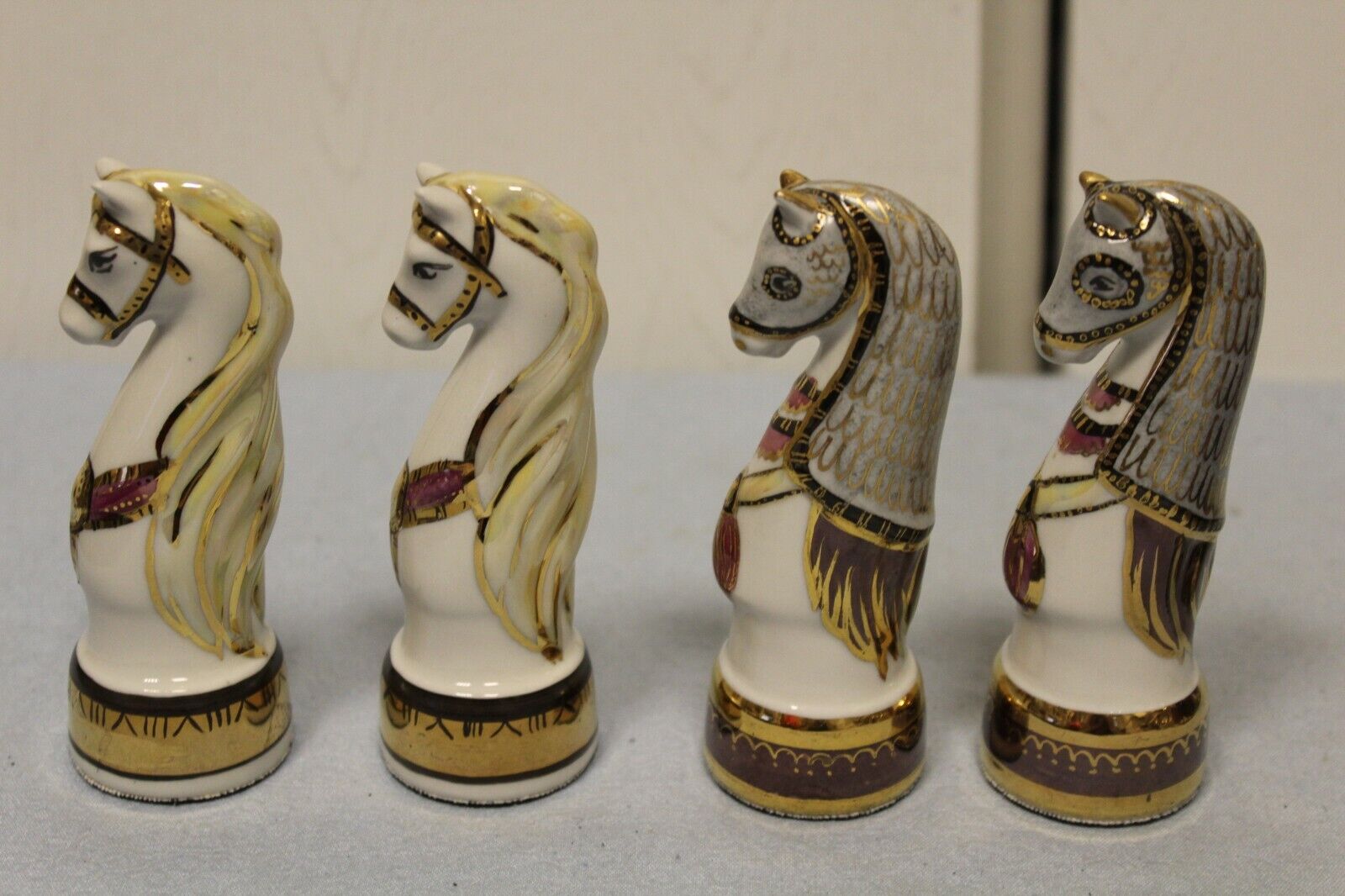 11597.Russian Porcelain Chess Pieces. Very Rare. Absent in Porcelain chess index