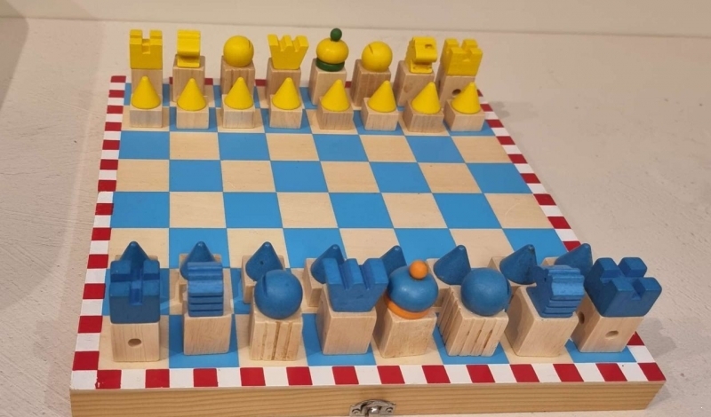 Шахматы деревянные детские обучающие