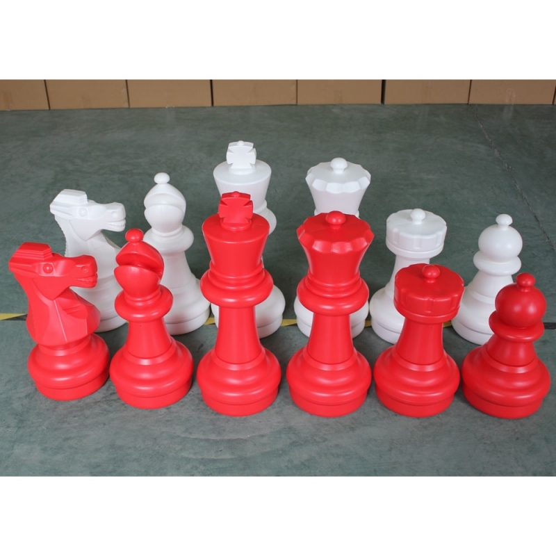 Гигантские садовые шахматные фигуры. Красные + Белые.