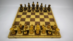 Wooden souvenir chess. THE USSR.