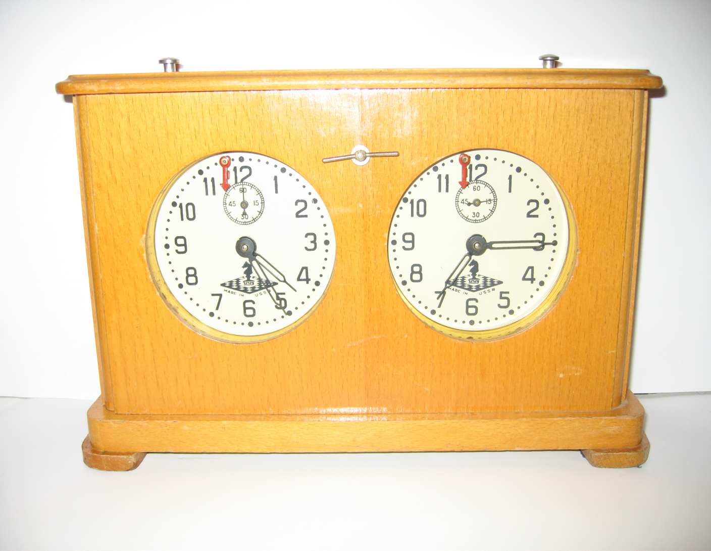 Часы шахматные большие деревянные советские (50е-60е гг.)