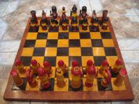 Большие деревянные шахматы - Сказочное войско