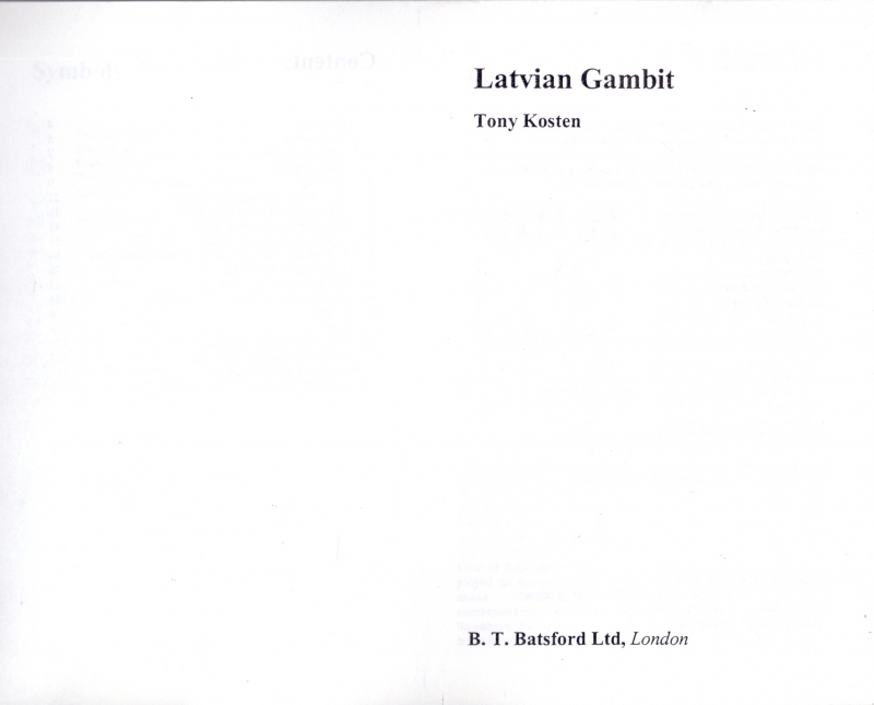 Latvian gambit. Латышский гамбит. 1 e4 e5 2 k f3 f5