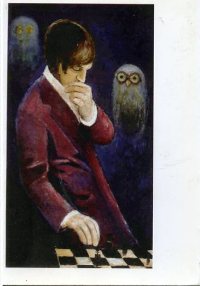 арт ф-0522 открытка с картины Шахматист