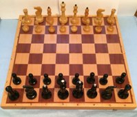 Шахматы гроссмейстерские в деревянной доске - СССР (АРТ П - 5)